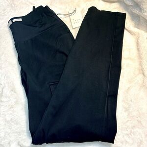 Sale! NWT A New Day Pants Adaptive Pants Black Stretch Panel ZipUp Cuffs Pockets